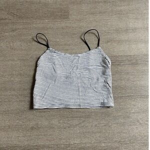 Small Striped Cropped Tank Top 1132